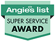 2018 Angies List Super Service Award badge