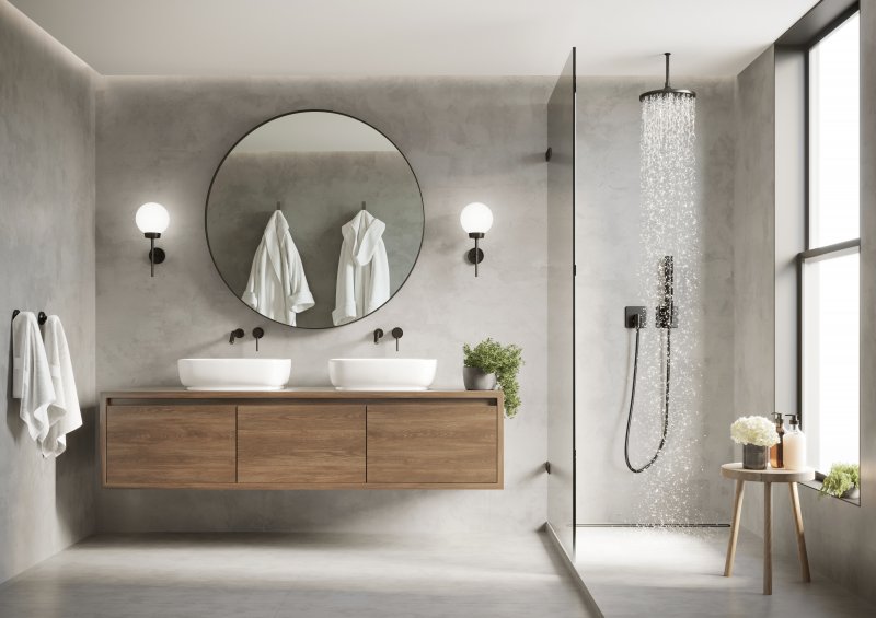 grey modern bathroom